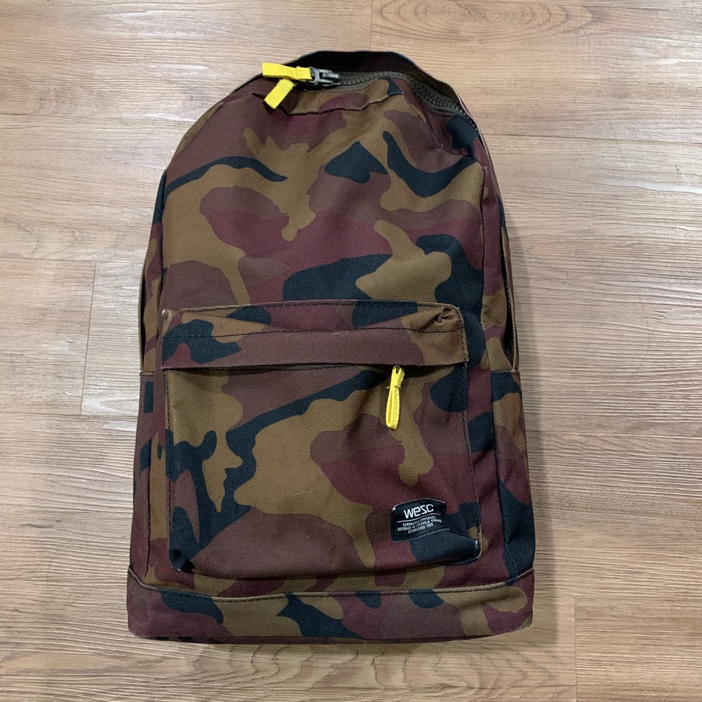 WESC Camo camouflage skateboard backpack